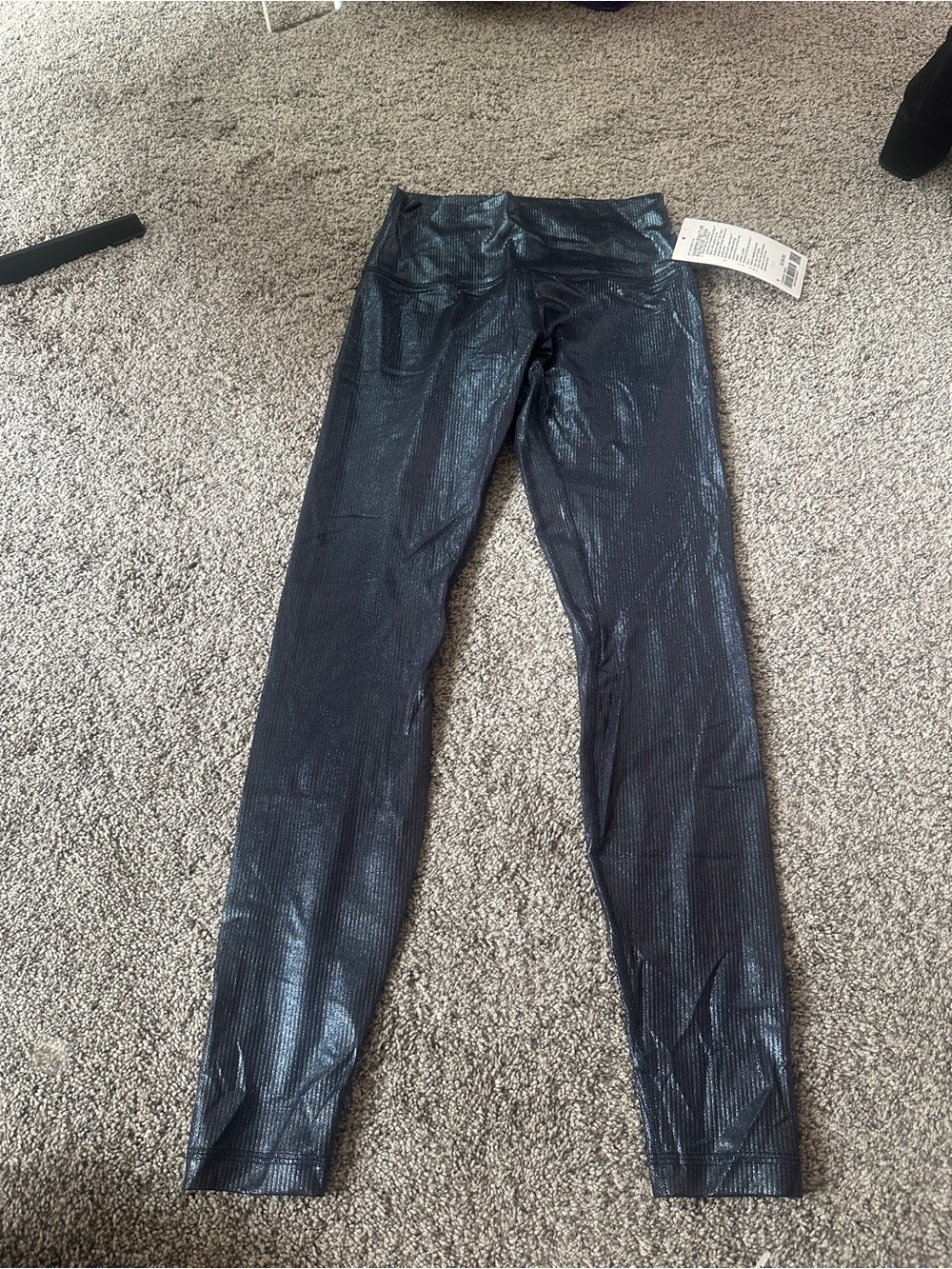 lululemon athletica Shimmery Navy Black Leggings